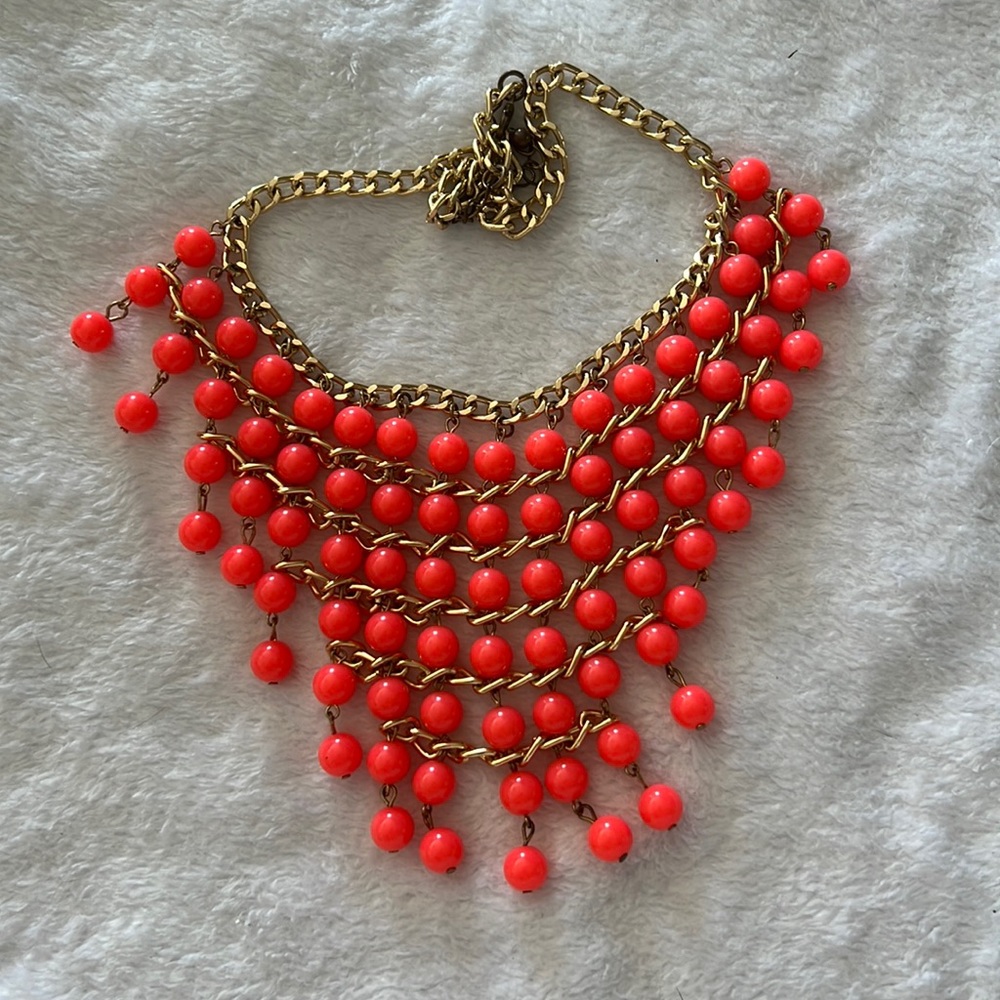 Hot Pink Statement Necklace